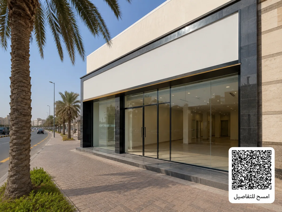 محل تجاري للإيجار على شارع رئيسي بالدمام